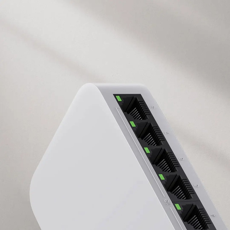 Xiaomi Mi 8 Ports RJ45 Gigabit - đánh giá và giá Xiaomi Hub Mijia Hub