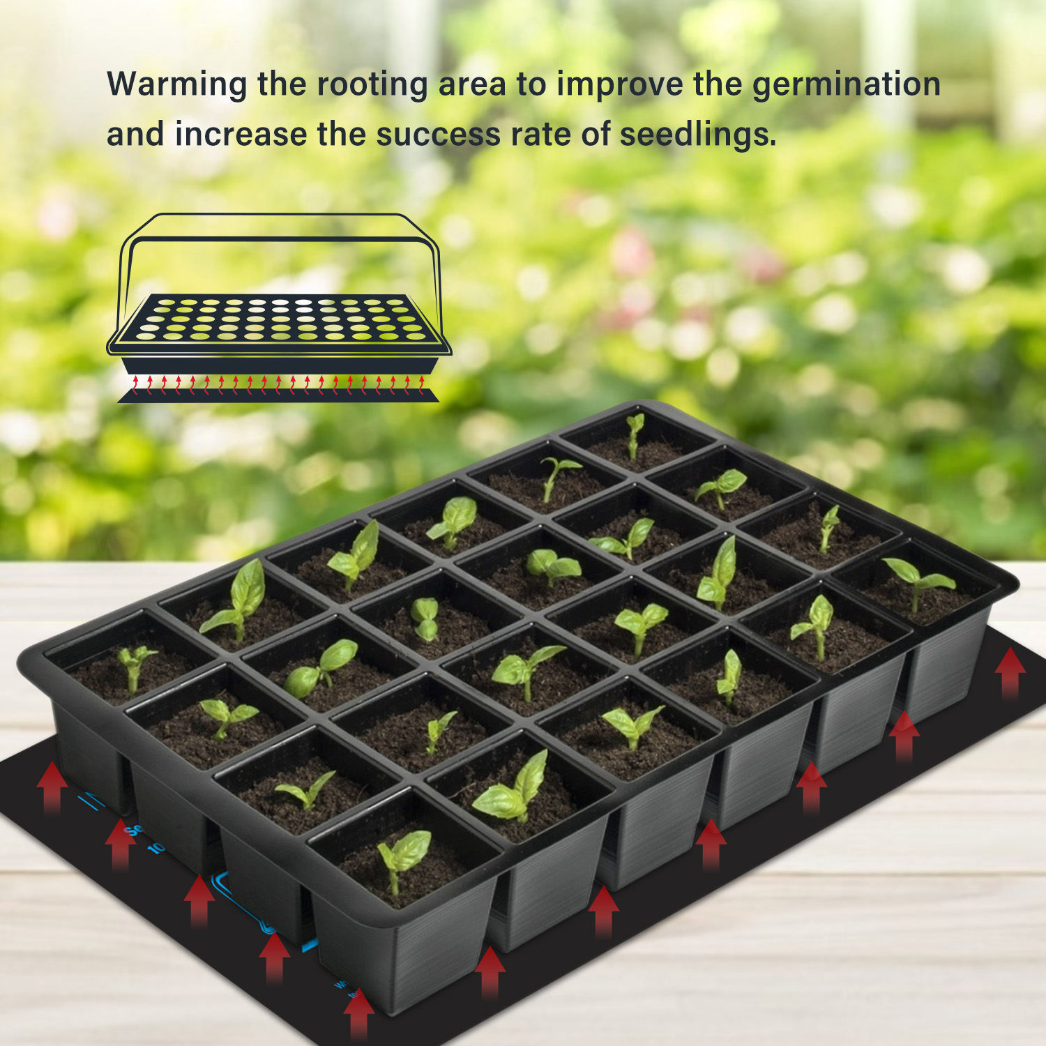 20.75X10CM EU/Mỹ/Anh/Âu Cắm Câ - đánh giá và giá Heat Mat Seedling